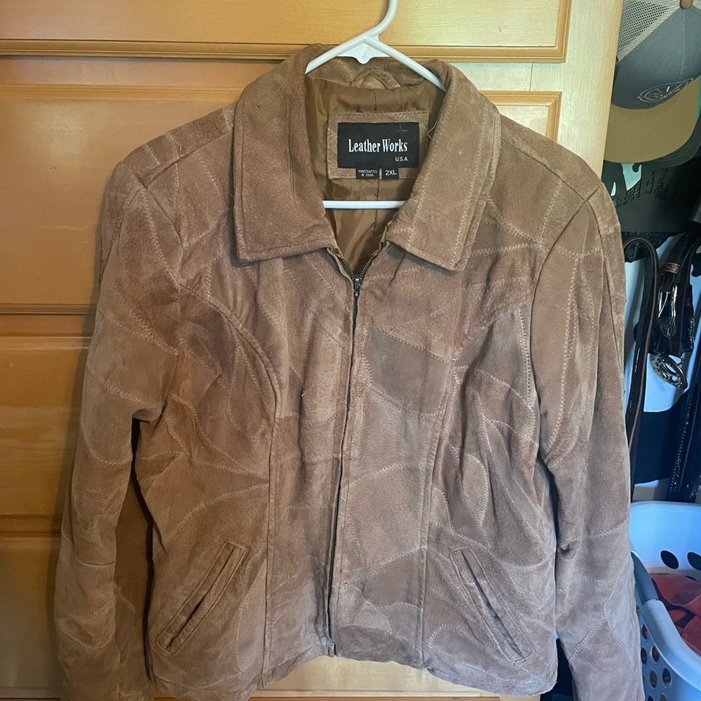 Leather Works Brown Suede Jacket
